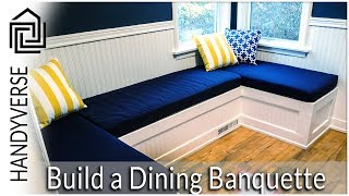 How to Build a Dining NookBanquette  Budget Renos 01 [upl. by Anaiad]