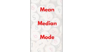 Mean Median and Mode calculation Easy steps for calculation leansixsigma mean median mode [upl. by Atirac986]