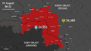 Ukraine Invasion of Russia Kursk Attack – Every Hour August 631 [upl. by Aivil]