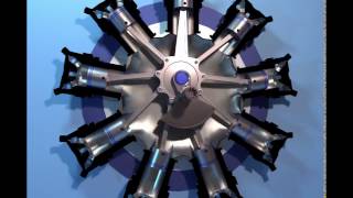 How a radial engine works [upl. by Annaynek]