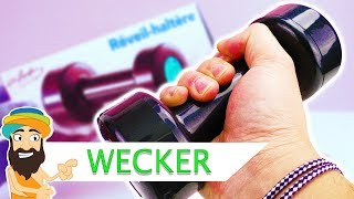 Lustige Wecker für Morgenmuffel  Hantel Wecker für Frühsportler  Spielzeug Guru [upl. by Elletnahc]