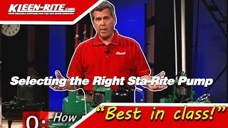 Selecting the Right StaRite Pump [upl. by Perce]