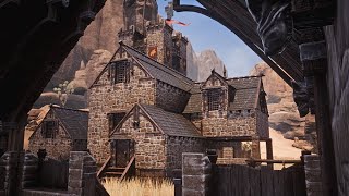 How To Build A Base With A Tavern  Conan Exiles Age of War [upl. by Asseralc217]