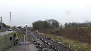 2018 02 10 Trains at Hanborough with 70013 OLIVER CROMWELL [upl. by Reinal]