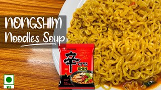 Nongshim Shin Ramyun Gourmet Spicy Noodle Soup Review  Recipe [upl. by Ulrick]