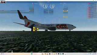 Extreme Landing Challenge Conquering Runway 04 on FlightLine Simulator roblox [upl. by Assennev975]