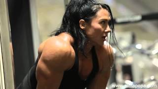 alina popa looking huge  Hard workout [upl. by Silisav]