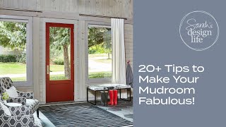 20 Tips to Make Your Mudroom Functional and Fabulous [upl. by Teodorico]