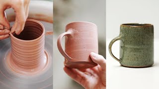 How to Make a Pottery Mug from Beginning to End [upl. by Alderson750]