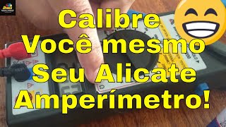 Ajuste aferir ou calibração do seu alicate amperímetro minipa ET3200 [upl. by Enala61]