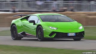 Lamborghini Huracan Performante LOUD Sounds  AWD Burnout Launch Control Revs amp More [upl. by Eissahc636]