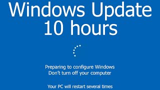 Windows Update Screen REAL COUNT 10 hours 4K Resolution [upl. by Kacy]