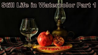 Watercolor Still Life Tutorial Part 1 [upl. by Eseilenna]