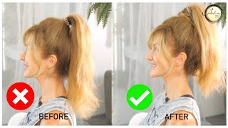 Seriously EASY Ponytail Trick To Look Younger  Tip Tuesday [upl. by Settle663]