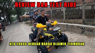 REVIEW DAN TEST RIDE ATV 200 CC TERMURAH [upl. by Aneehsak776]