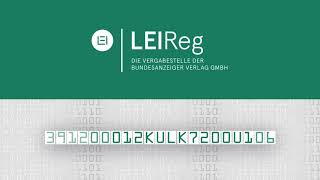 LEIReg  LEI Vergabestelle der Bundesanzeiger Verlag GmbH [upl. by Aiekal872]