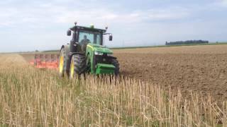 John Deere 8370R with Kuhn MultiLeader 7ET [upl. by Billi]