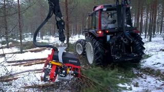 Valtra A93 Hitech with Nisula 325H harvester head [upl. by Kiona644]