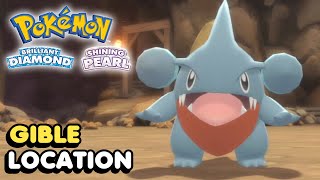 How To Get Gible In Pokemon Brilliant Diamond amp Pokemon Shining Pearl Gible Location [upl. by Alrac104]