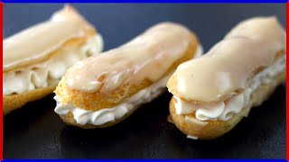 ECLAIR WITH ZABAIONE CHANTILLY CREAM RECIPE  Italiancakes Usa [upl. by Critta903]