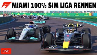 F1 22 SIM OnlineLiga 57 Runden beim Miami Grand Prix [upl. by Nylekoorb]