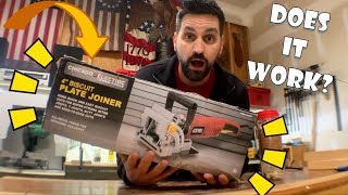 Unboxing and Trying a Harbor Freight Tools Biscuit Plate Joiner [upl. by Lindholm]