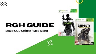 RGH Guide How to setup Call of Duty Offhost Mod Menu on RGH [upl. by Bullis614]