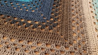 The Granny Merge Shawl  Crochet Tutorial [upl. by Fitton]