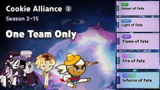 Cookie Alliance Season 215 Easy to Master One Team Only Guide  Cookie Run Kingdom [upl. by Aneelehs]