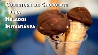 Cobertura Dura de Chocolate para Helados Instantanea [upl. by Ttennaej]