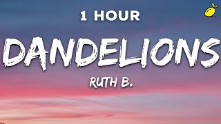 1 Hour Ruth B  Dandelions Lyrics [upl. by Elynad]