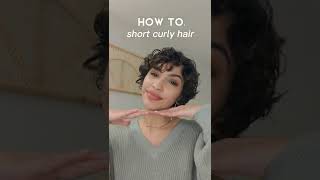 How to style short curly hair [upl. by Doughman833]