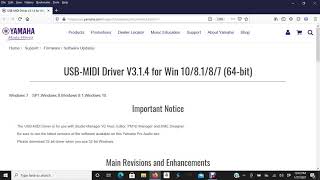 Installing the Yamaha USB midi driver [upl. by Elokcin]