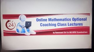 Mathematics Optional Lectures on Online for IAS UPSC by Ramanasri Sir to Modern Algebra amp Groups [upl. by Rosario31]