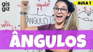 ÂNGULOS  DEFINIÇÃO E TIPOS DE ÂNGULOS  RETO NULO AGUDO ABTUSO… \ Prof Gis [upl. by Mehetabel475]