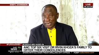 ANC Top 6 visit bereaved Khoza family [upl. by Kay]