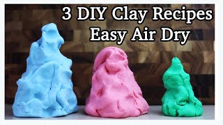 DIY Air Dry Clay Recipes FAST and EASY [upl. by Fries919]