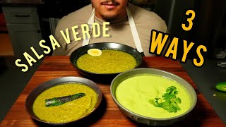 I made Salsa Verde 3 Ways [upl. by Noyk]