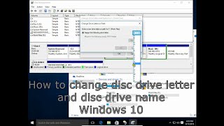 How to change disc drive letter and disc drive name Windows 10 [upl. by Davies]