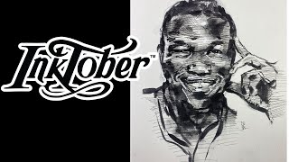 Alphonso Dunns Inktober Portrait [upl. by Leciram]