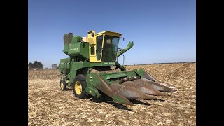 John Deere 105 Corn Special Finishing 2020 Corn Harvest [upl. by Alyag]