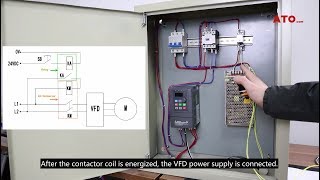 How to control VFD with push button switch terminal controlwire control [upl. by Polk]