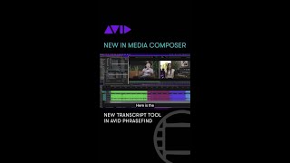 NEW IN MEDIA COMPOSER — New Transcript Tool in Avid PhraseFind [upl. by Haroppiz]