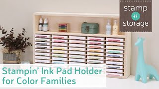 Stampin Ink Pad Holder for Color Families by StampnStorage [upl. by Ilera]