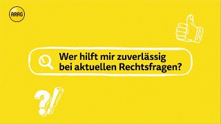 Aktuelle Rechtsfragen Der ARAG Rechtsschutz hilft [upl. by Ylatan]