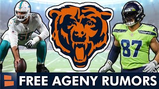 Bears Free Agency Rumors From PFF Sign Noah Fant amp Connor Williams  More TE amp Center Targets [upl. by Ahsam]