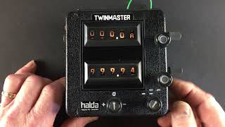 TWM2 SN 62654 Halda Twinmaster Demo [upl. by Aelram9]