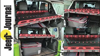 Jeep JL Wrangler Cargo Shelf  American Adventure Lab MASS Cargo Shelf Installation  Part 2 [upl. by Amihc]