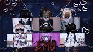 20 ROBLOX EMO OUTFITS [upl. by Madox]