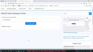 Adler32 Hash Generator Online [upl. by Everara87]